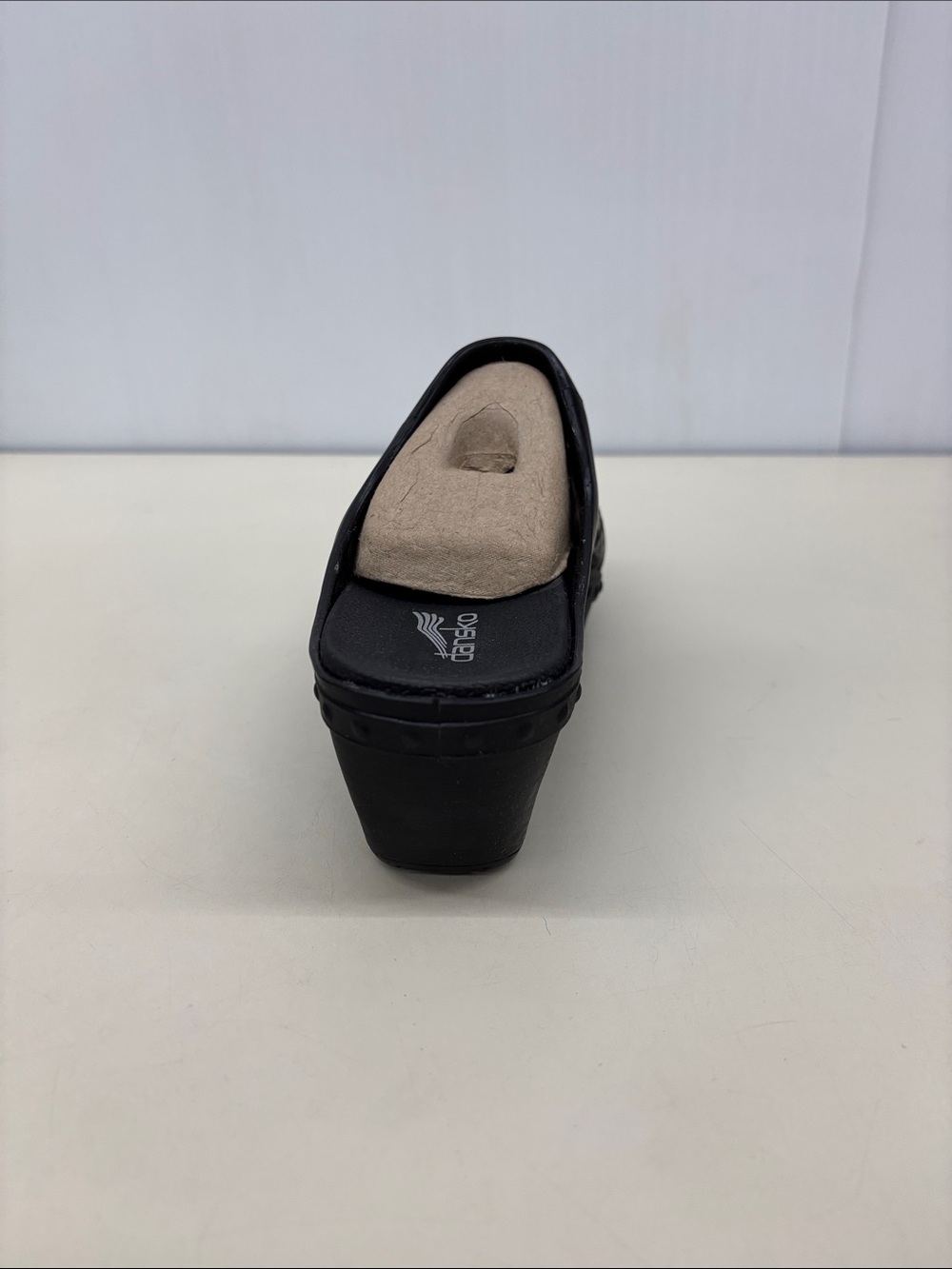 Dansko Black Laser-Cut Clog Mule - Picture 4 of 7